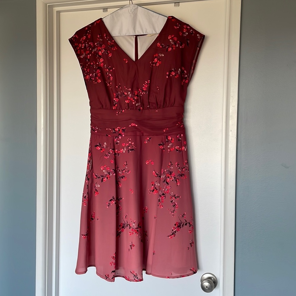 Ombre chiffon dress
